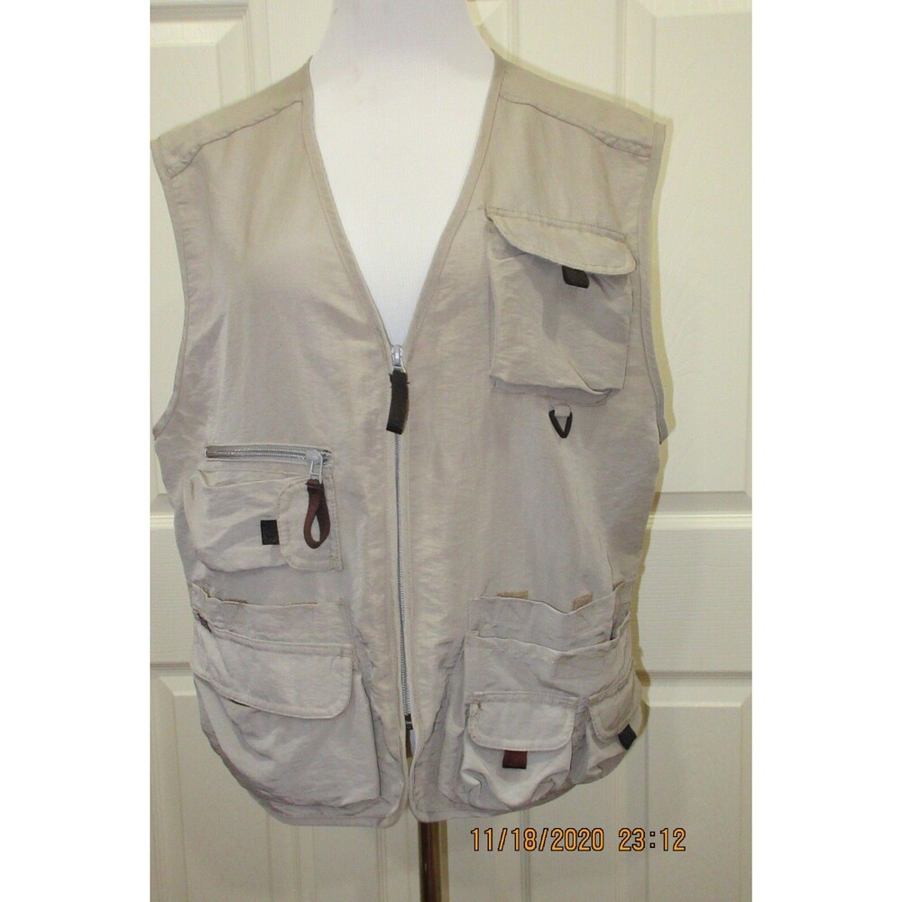 VTG WHITE SIERRA Utility Vest in Khaki size Large
